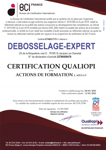 certification Qualiopi pour les actions de formations